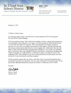 St. Cloud ICS Reference Letter - Willie Jett
